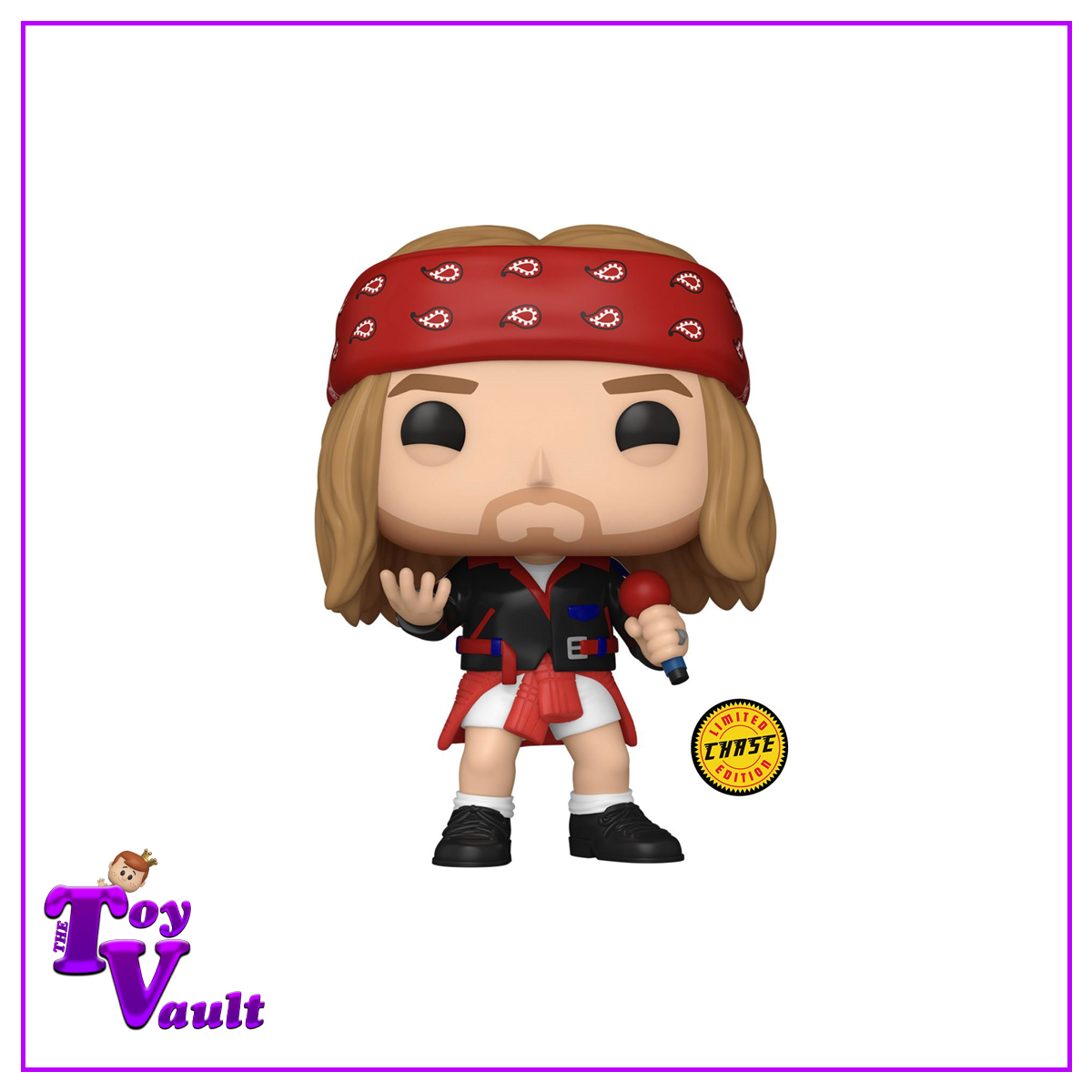 Funko Pop! Music Guns N Roses - Axl Rose (1992) #397 Black / Red Chase + Common Bundle