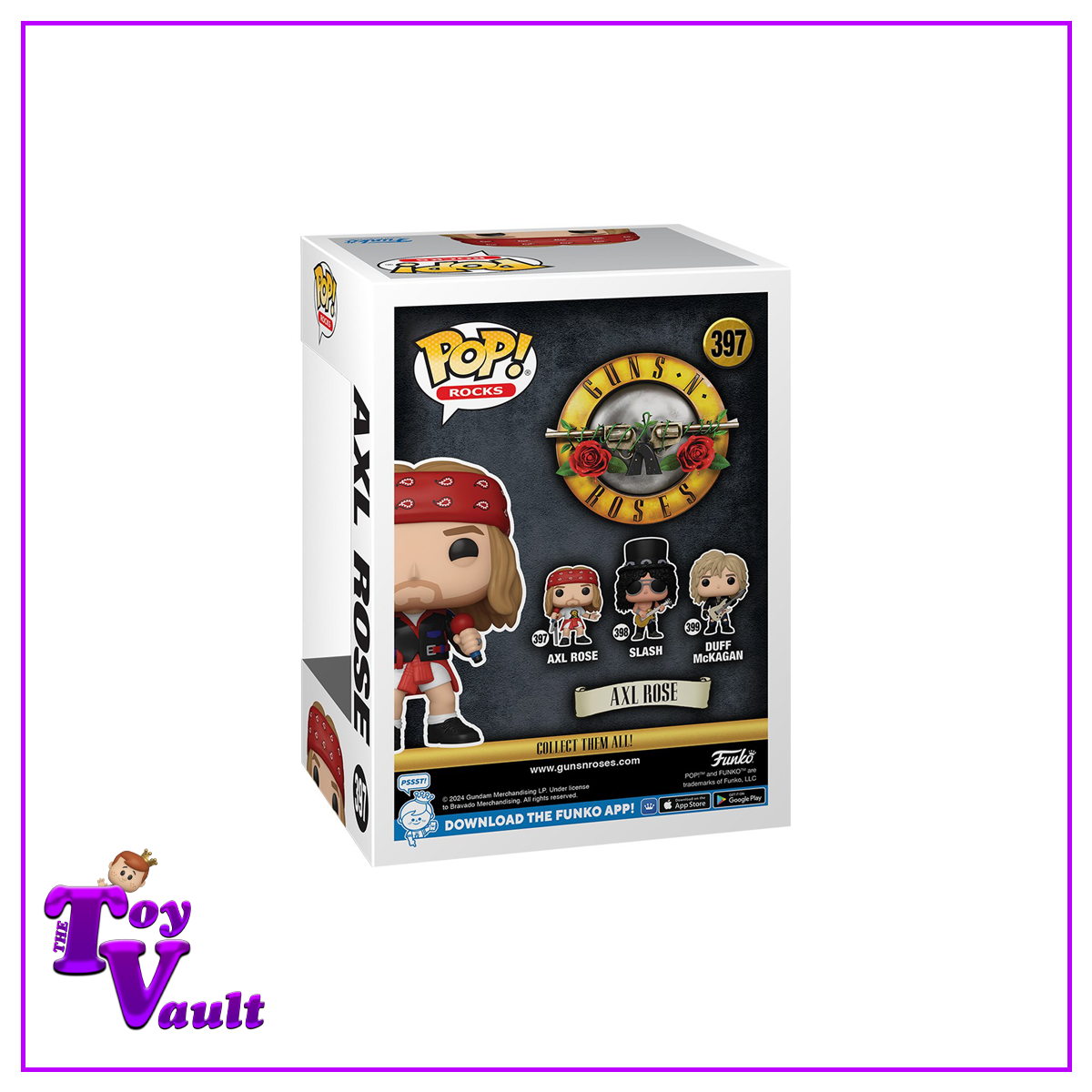 Funko Pop! Music Guns N Roses - Axl Rose (1992) #397 Black / Red Chase + Common Bundle