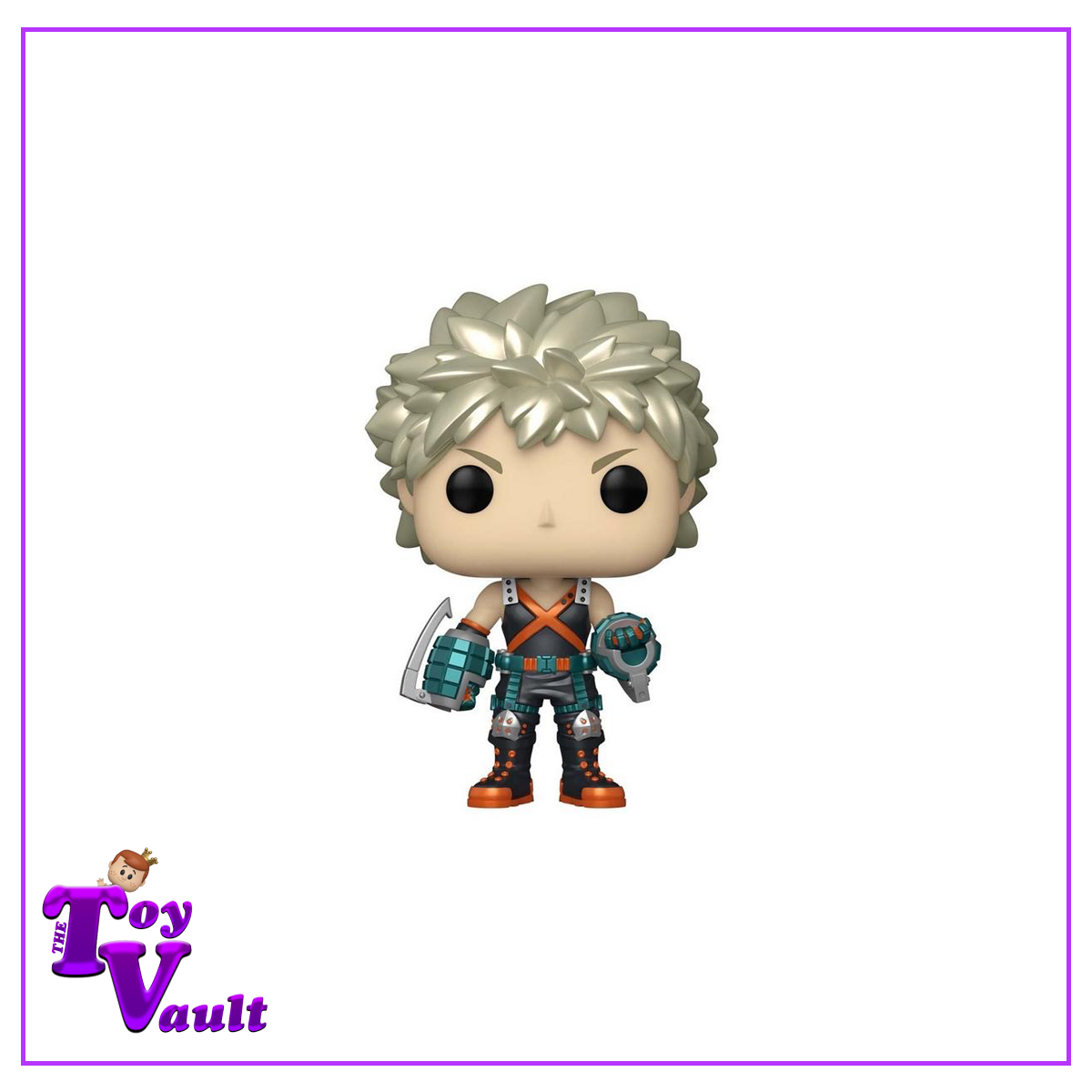 Funko Pop! Animation My Hero Academia - Katsuki Bakugo #249 Metallic GameStop Exclusive Pop and Tee Bundle