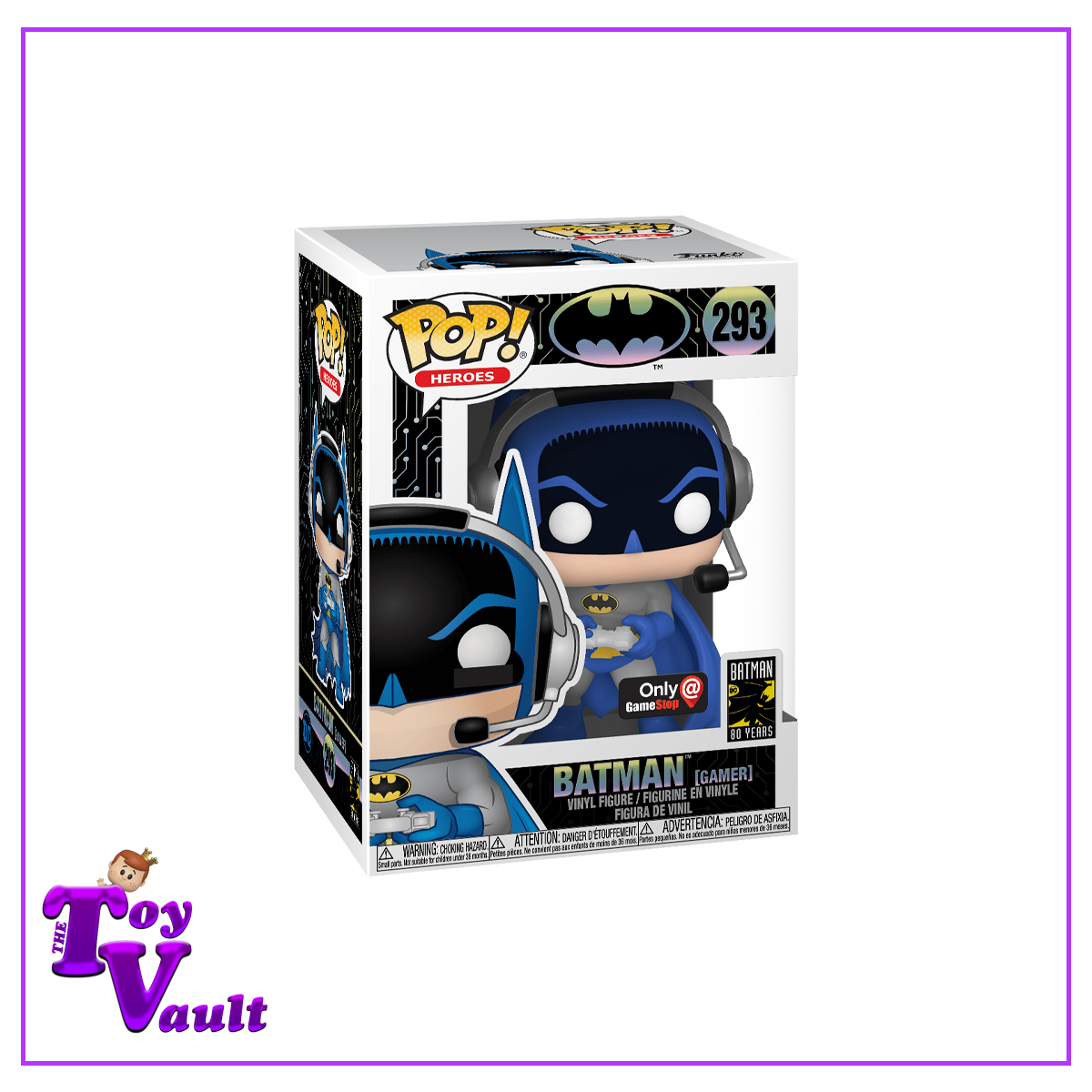 Funko Pop! DC Heroes - Batman (Gamer) #293 GameStop Exclusive