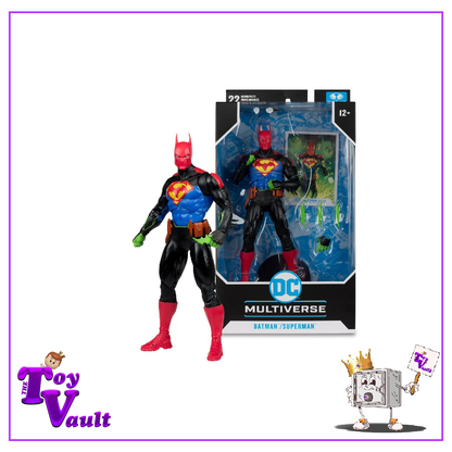 McFarlane Toys DC Heroes Multiverse World's Finest  Batman / Superman Fusion Action Figure