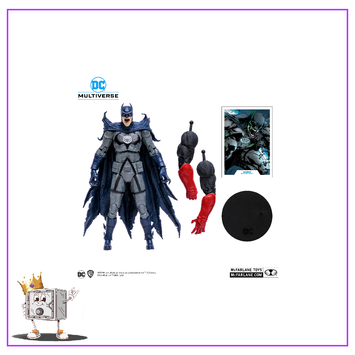 McFarlane Toys DC Heroes Multiverse Build-a-Figure - Blackest Night Batman Action Figure