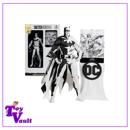 McFarlane DC Heroes Multiverse Batman Hush Sketch Gold Label 7-Inch Scale Action Figure - Entertainment Earth Exclusive