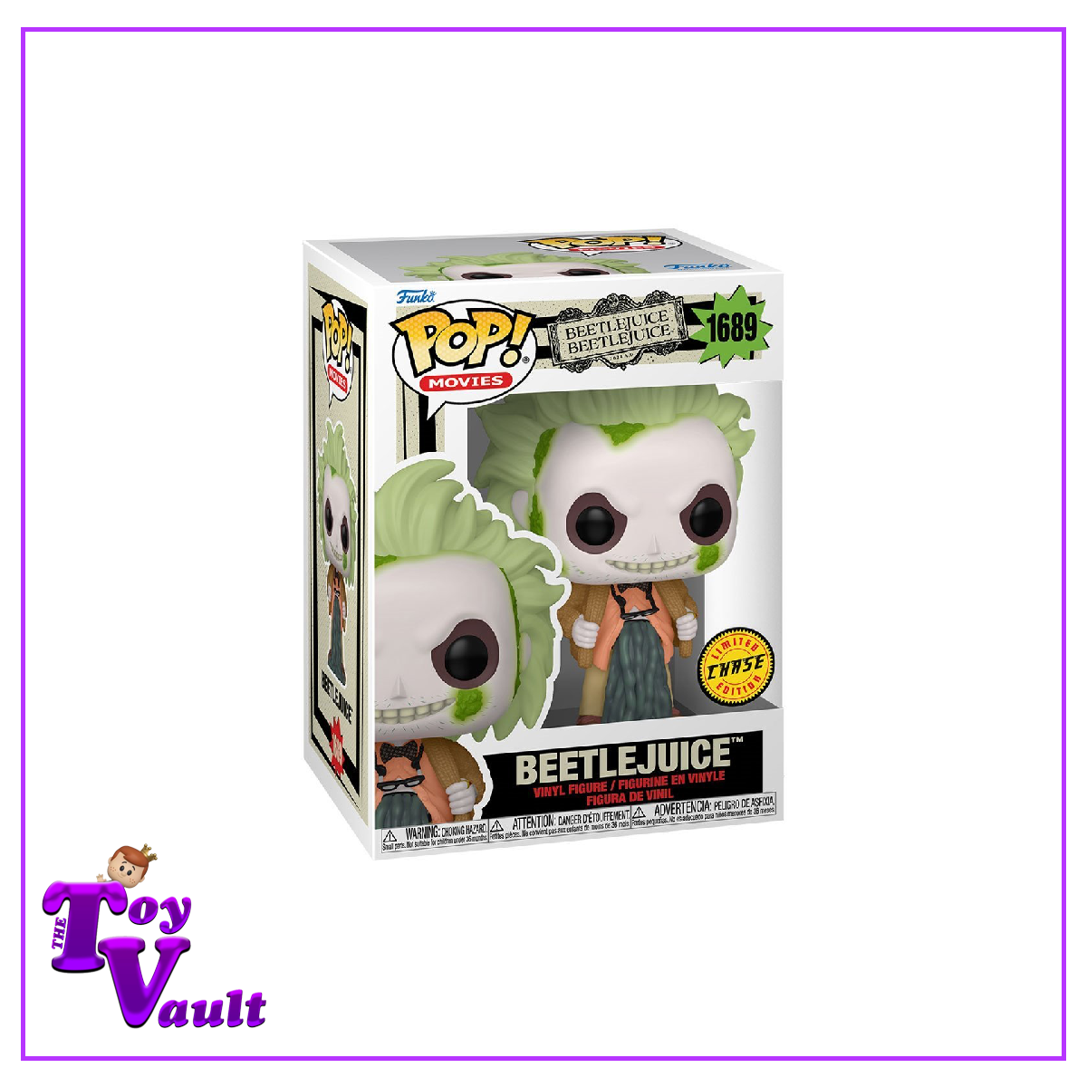 Funko Pop! Horror Movies Beetlejuice 2 - Beetlejuice #1689 Spilling Guts Chase Preorder