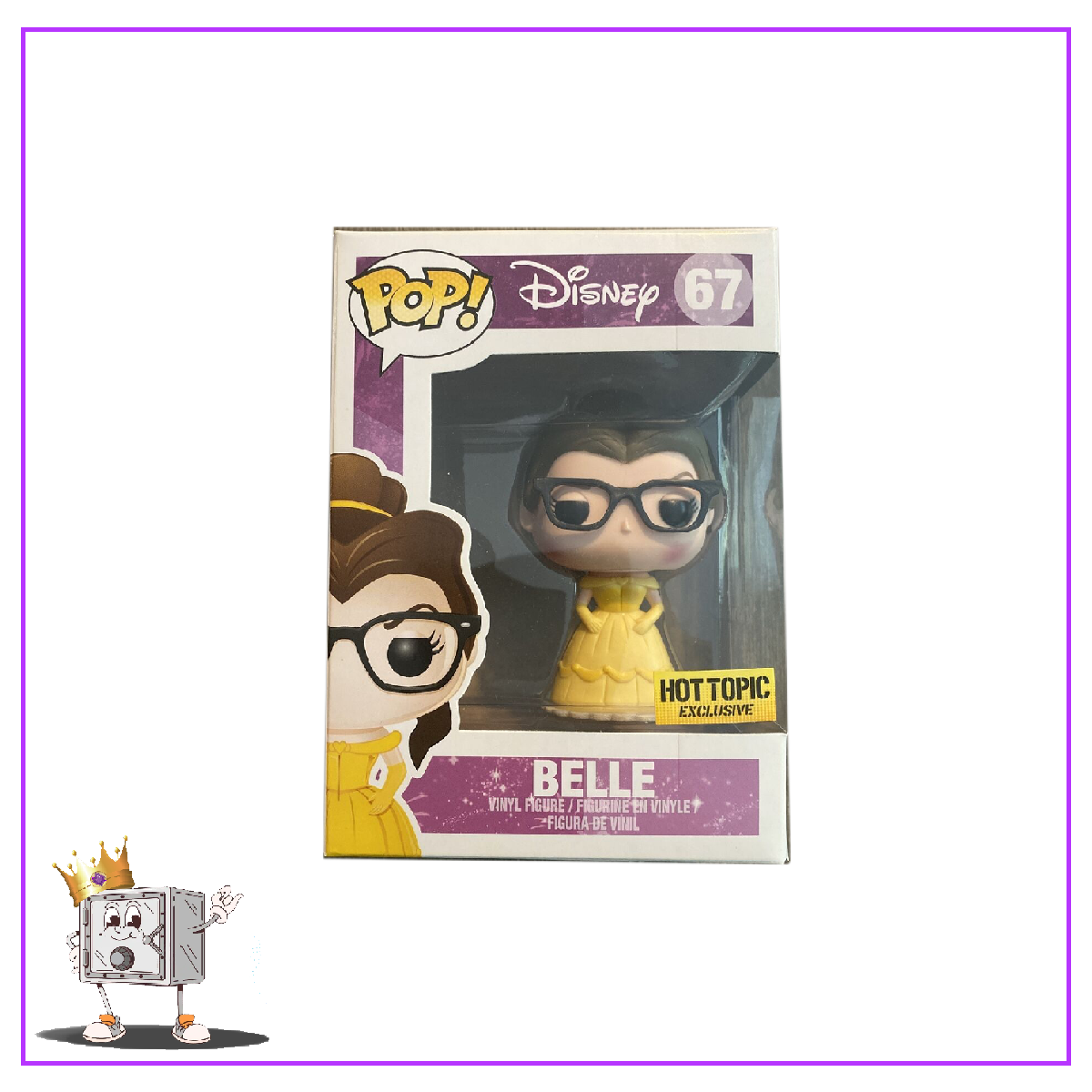 Funko Pop! Disney Beauty and the Beast - Belle (Nerd) #67 Hot Topic Exclusive