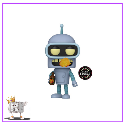 Funko Pop! Television Futurama - Bender with Flames #1757 Glow in the Dark Chase Specialty Series Exclusive Preorder