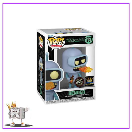 Funko Pop! Television Futurama - Bender with Flames #1757 Glow in the Dark Chase Specialty Series Exclusive Preorder