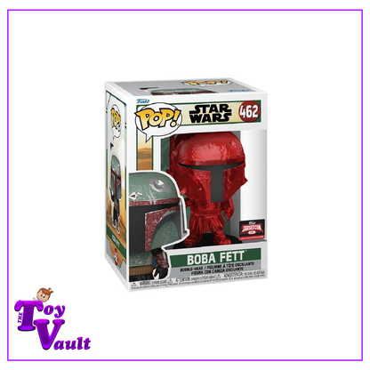 Funko Pop! Star Wars - Boba Fett (Red Chrome) #462 Target Con Exclusive