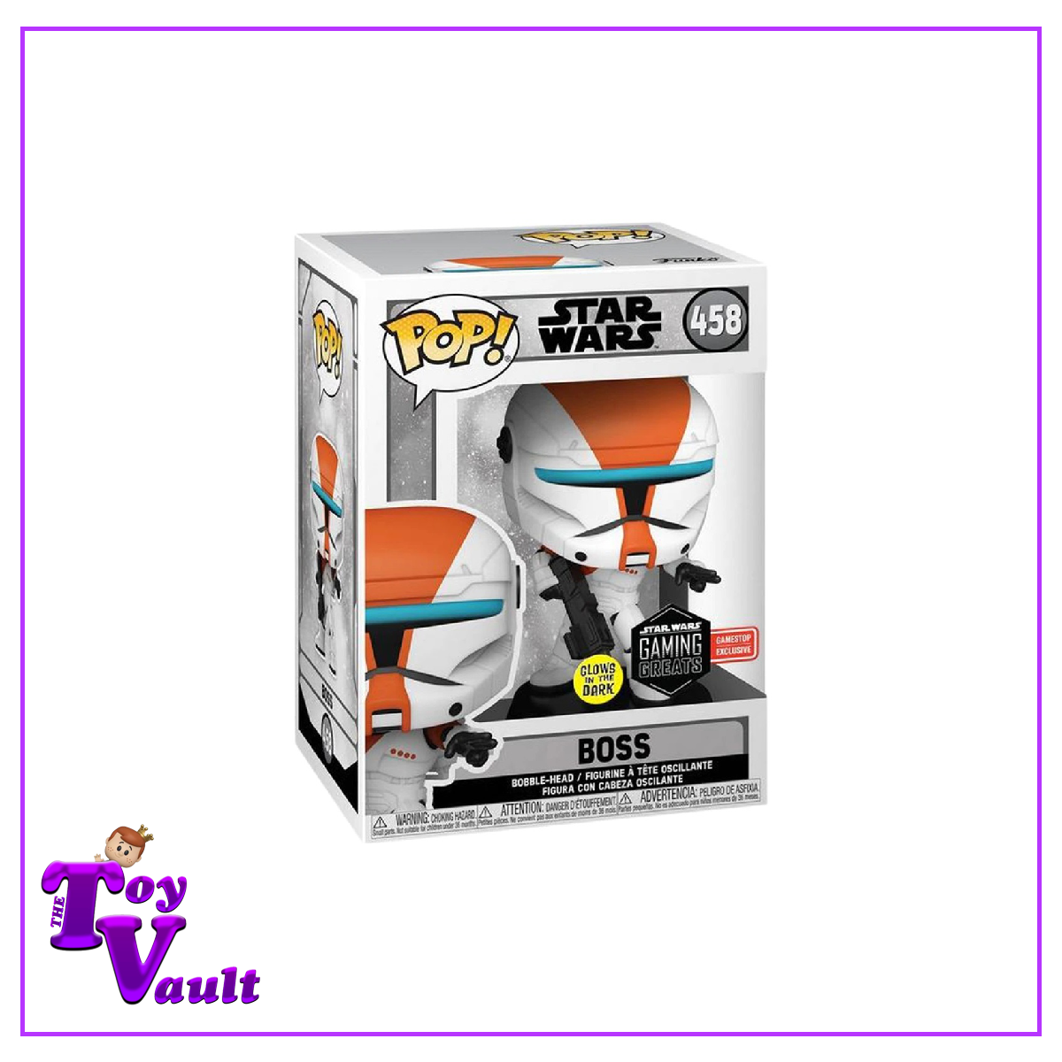 Funko Pop! Star Wars The Bad Batch - Boss #458 Glow in the Dark Gaming Greats GameStop Exclusive