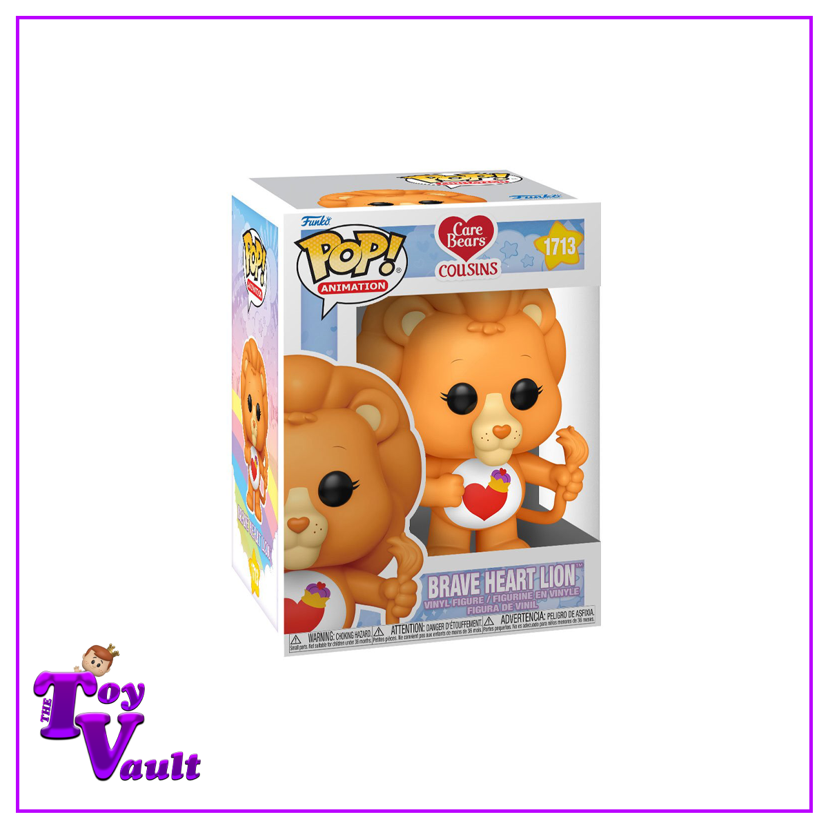 Funko Pop! Icons Retro Toys Care Bears Cousins - Brave Heart Lion #1713