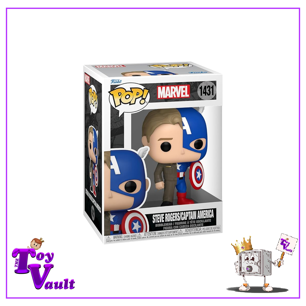 Funko Pop! Marvel Avengers Split - Steve Rogers / Captain America #1431 Preorder