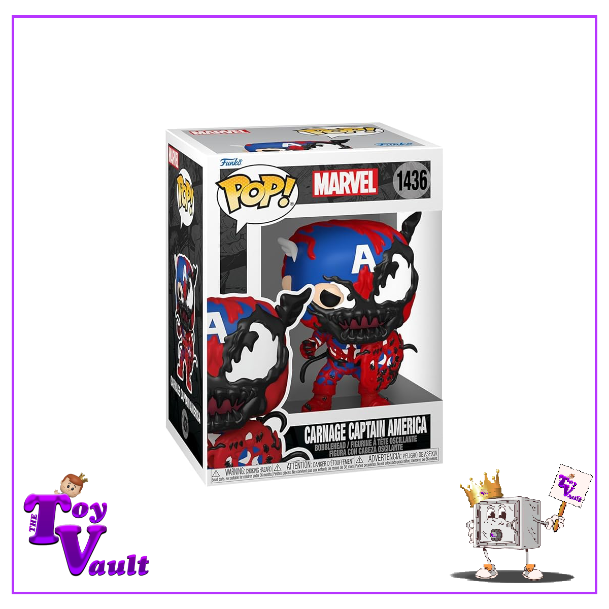 Funko Pop! Marvel Venom Total Carnage - Carnagized Captain America #1436