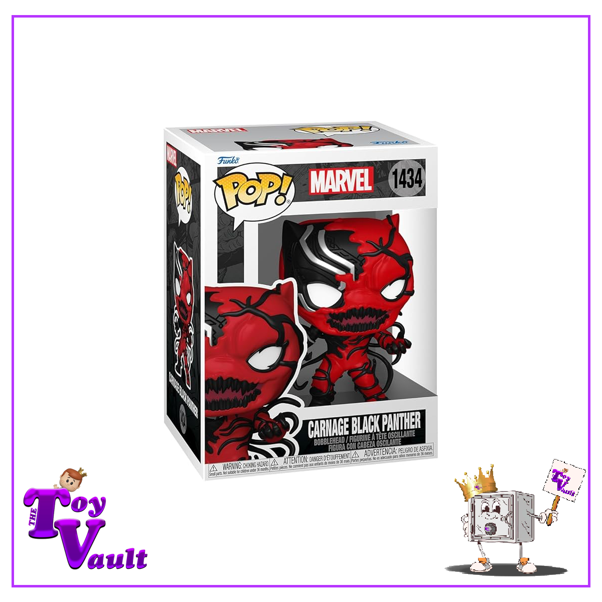 Funko Pop! Marvel Venom Total Carnage - Carnagized Black Panther #1434