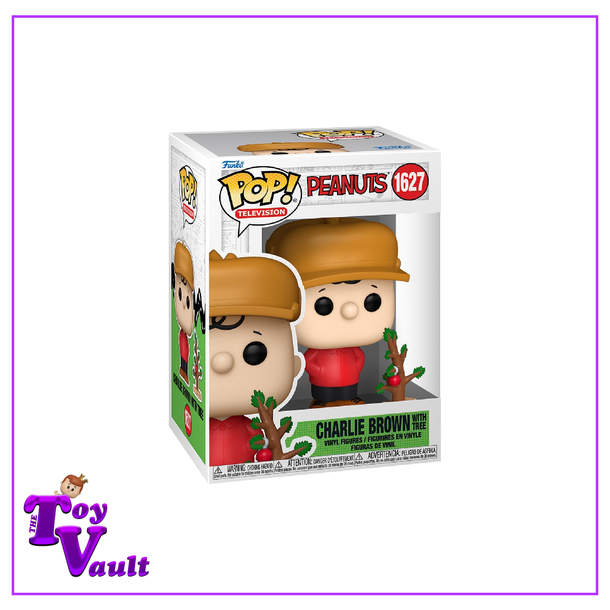 Funko Pop! Movies Peanuts A Charlie Brown Christmas - Charlie Brown with Christmas Tree #1627 Preorder