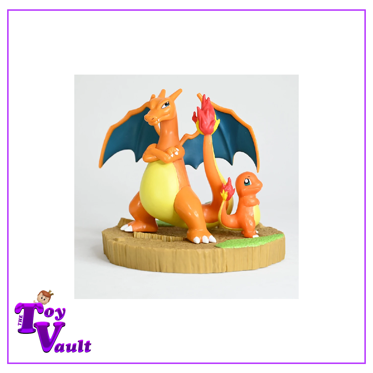 Bandai Banpresto Games Pokemon Charizard with Charmander Statue