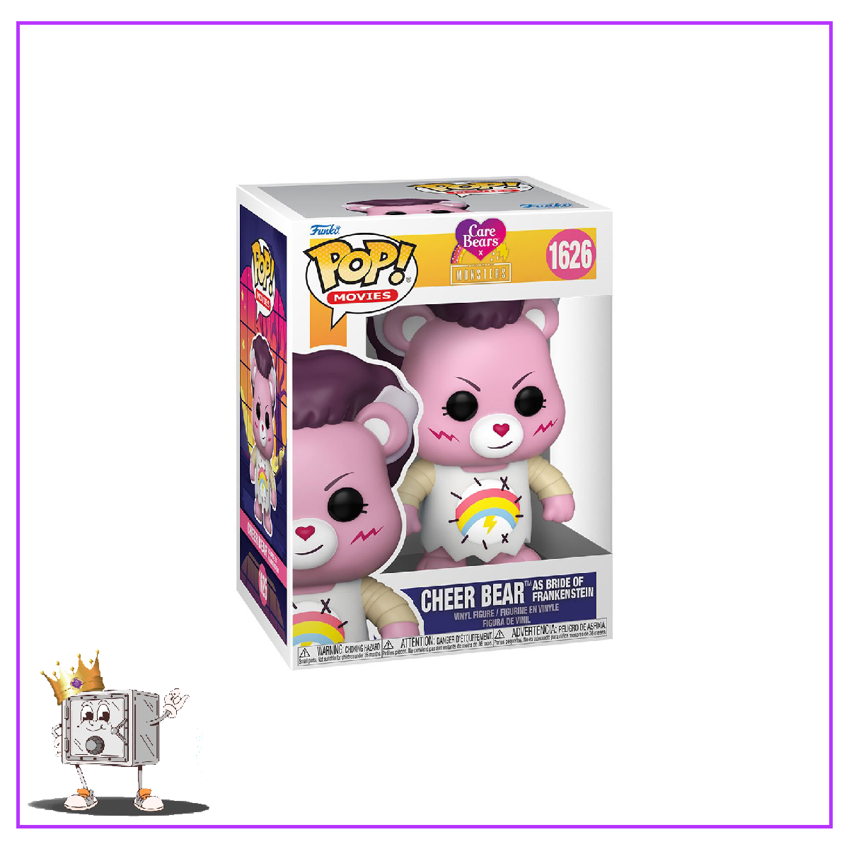 Funko Pop! Icons Horror Care Bears Universal Monsters - Cheer Bear as Bride of Frankenstein #1626