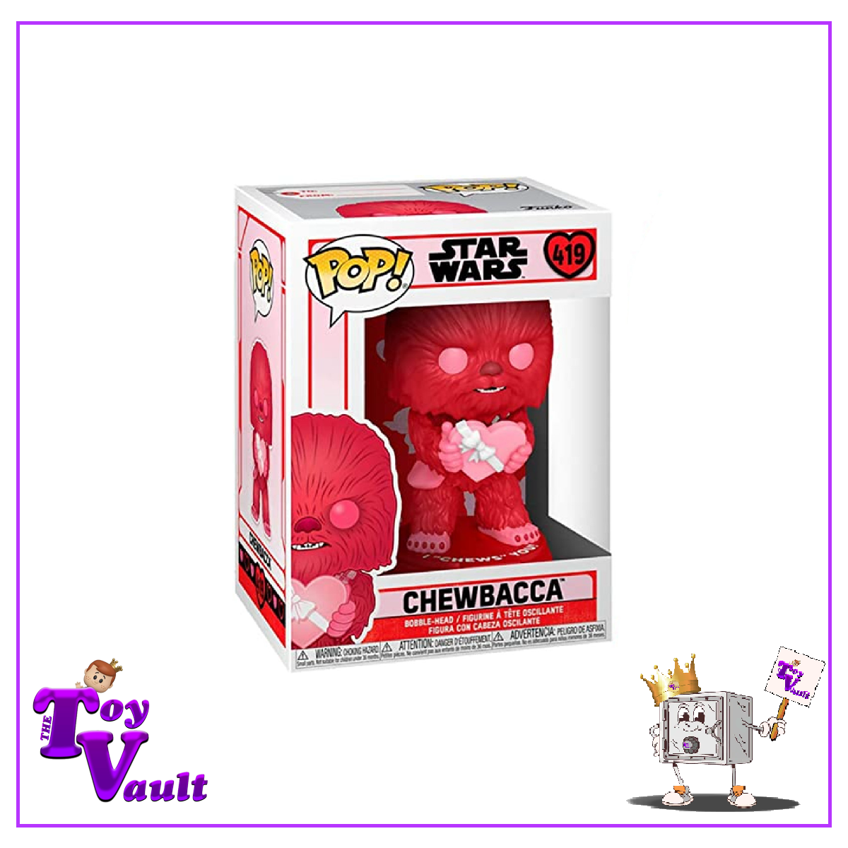 Funko Pop! Star Wars Valentine's Day - Chewbacca (Pink) #419