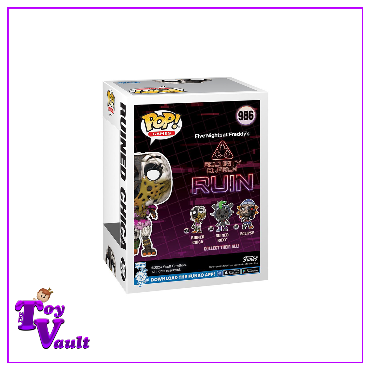 Funko Pop! Games Horror Five Nights at Freddy's Security Breach Ruin - Ruined Chica #986