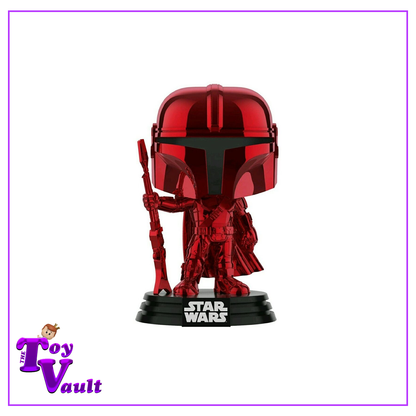 Funko Pop! Star Wars Mandalorian - The Mandalorian (Red Chrome) #345 Target Exclusive