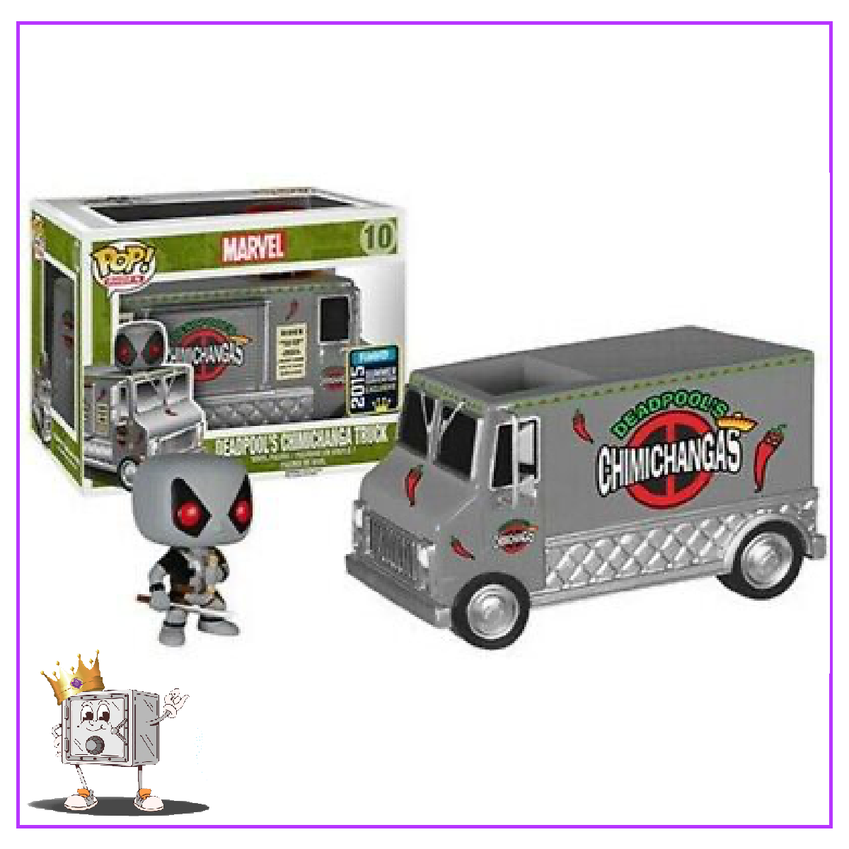 Funko Pop! Marvel Deadpool - X Force Deadpool with Chimichanga Truck #10 2015 SDCC Shared Exclusive