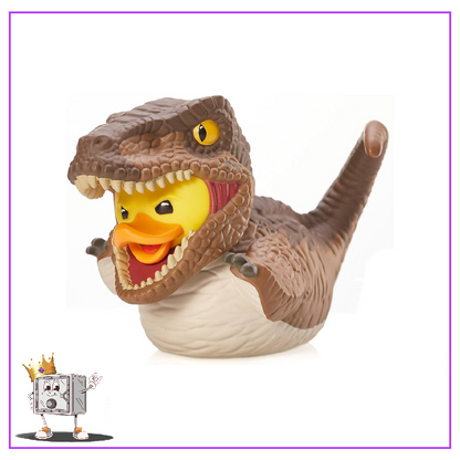 Tubbz Movies Jurassic Park Velociraptor with Rubber Duck Figure