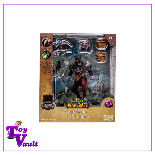 McFarlane Toys Games World of Warcraft Wave 1 - Elf Druid Rogue (Epic) 1:12 Scale Posed Figure