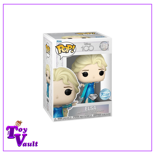 Funko Pop! Disney 100th Anniversary Princesses Frozen - Elsa #1319 Diamond Party City Exclusive