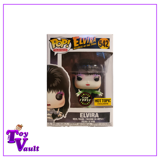 Funko Pop! Horror Mistress of the Dark - Elvira #542 Glow in the Dark Chase Hot Topic Exclusive