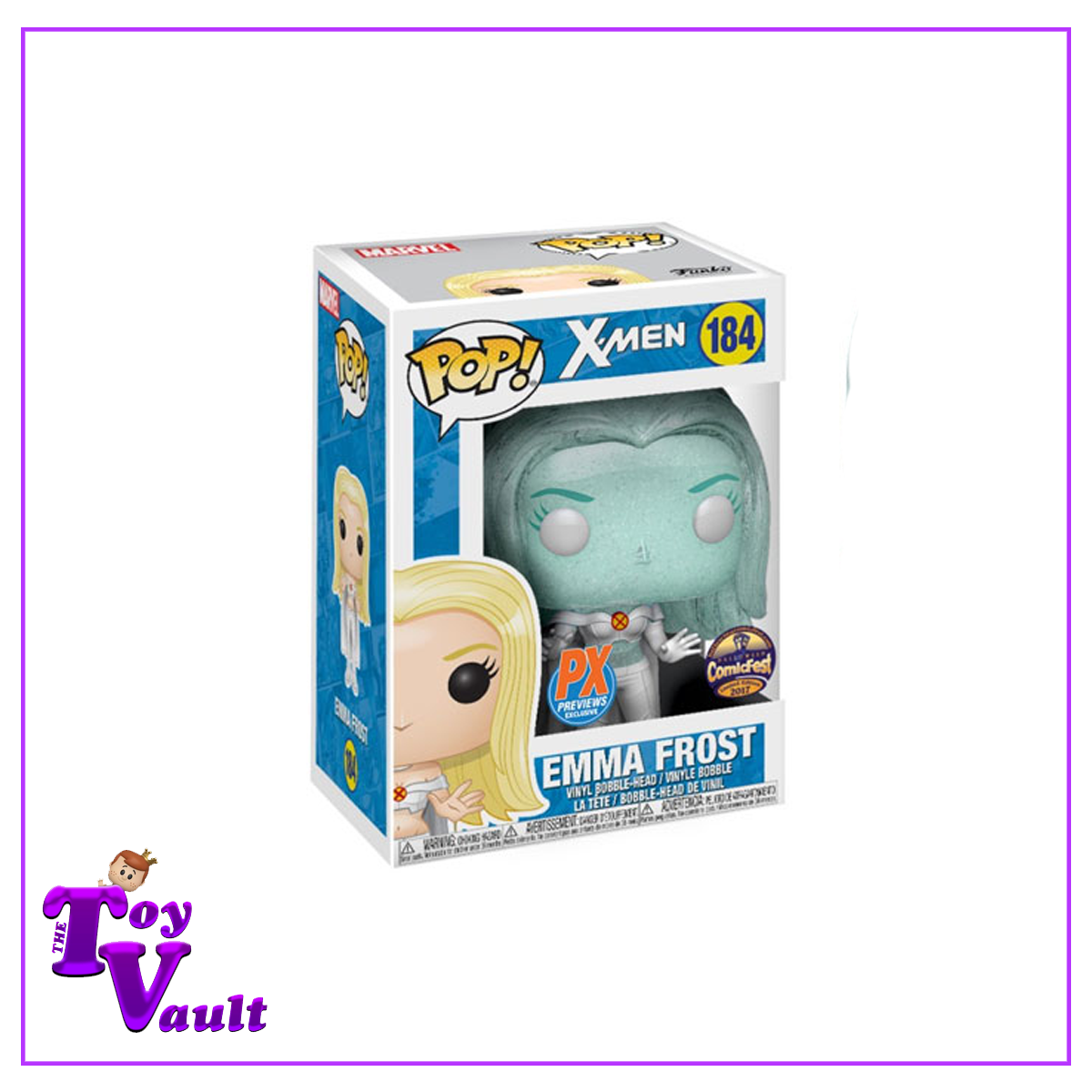 Funko Pop! Marvel X-Men - Emma Frost (Diamond Form) #184 PX Previews Halloween Comic Fest 2017 Exclusive