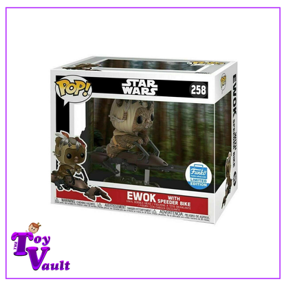 Funko Pop! Star Wars - Ewok with Speeder Bike #258 Funko Shop Exclusive