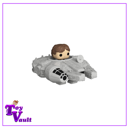 Funko Bitty Pop! Star Wars - Han Solo with Millenium Falcon (Ride) Preorder