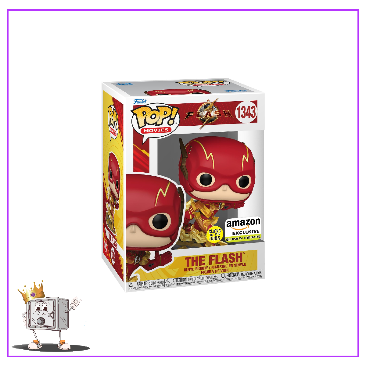 Funko Pop! DC Heroes The Flash - The Flash #1343 Glow in the Dark Amazon Exclusive