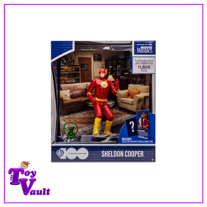 McFarlane Toys Movie Maniacs WB 100: The Big Bang Theory Sheldon Cooper Wave 5 Limited Edition 6-Inch Scale Posed Figure