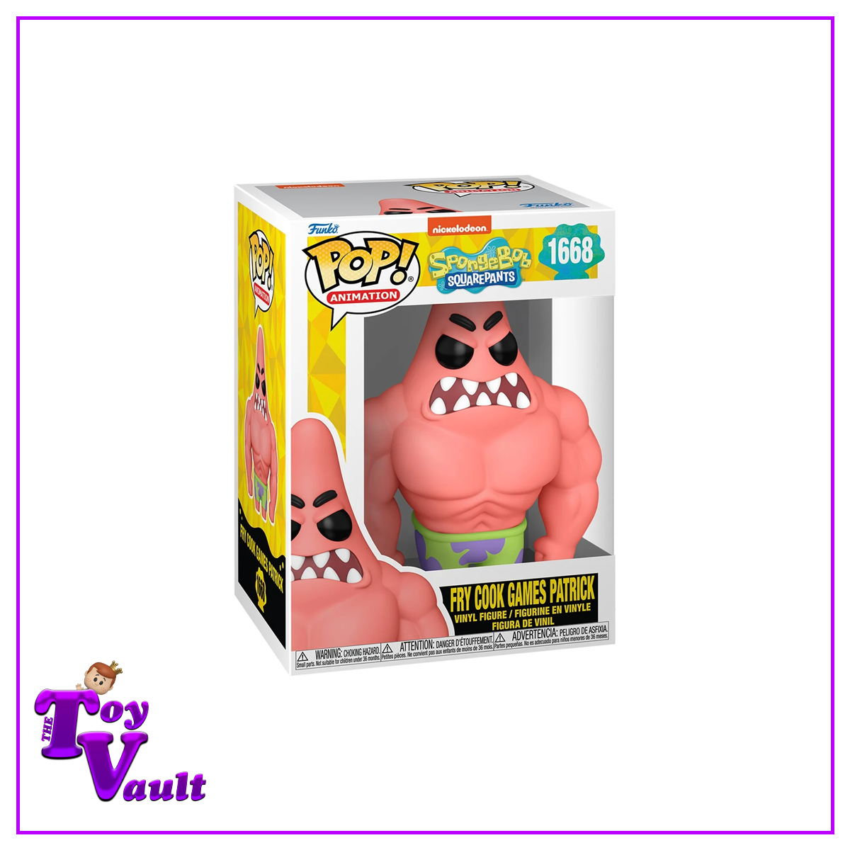 Funko Pop! Television Spongebob Squarepants 25th Anniversary Meme Collection - Fry Cook Games Patrick with Muscles #1668