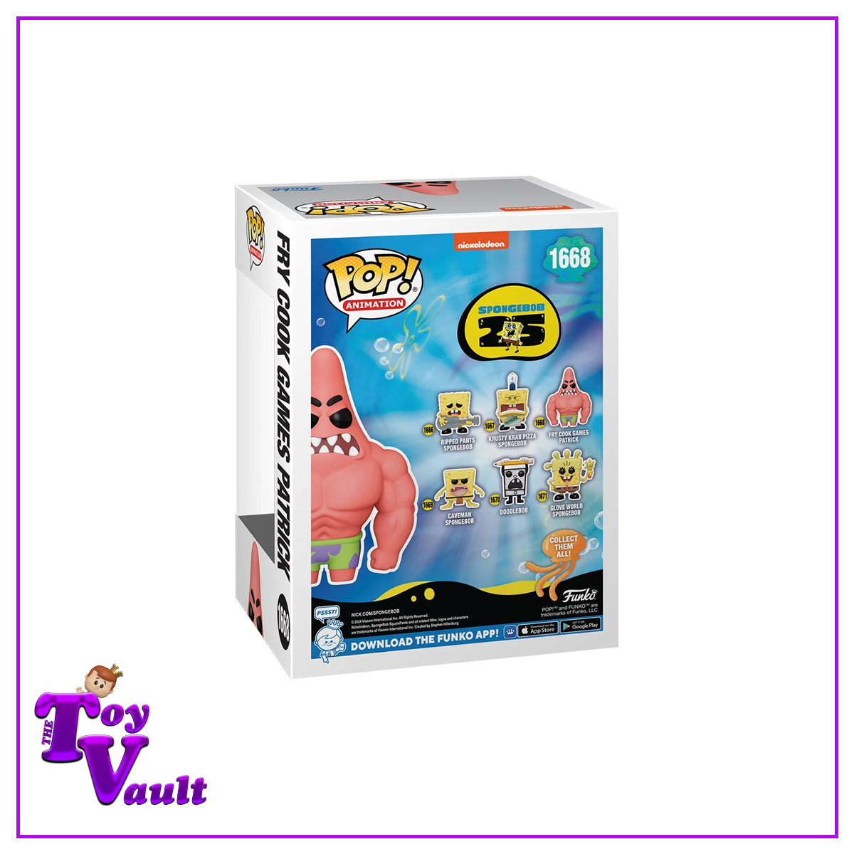 Funko Pop! Television Spongebob Squarepants 25th Anniversary Meme Collection - Fry Cook Games Patrick with Muscles #1668