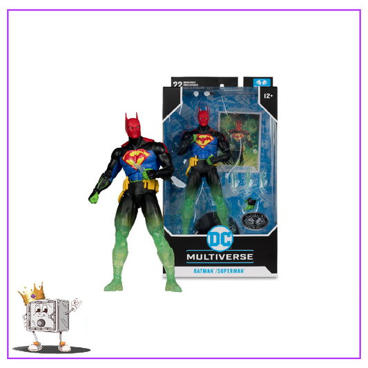 McFarlane Toys DC Heroes Multiverse World's Finest  Batman / Superman Fusion (Platinum Edition) Action Figure