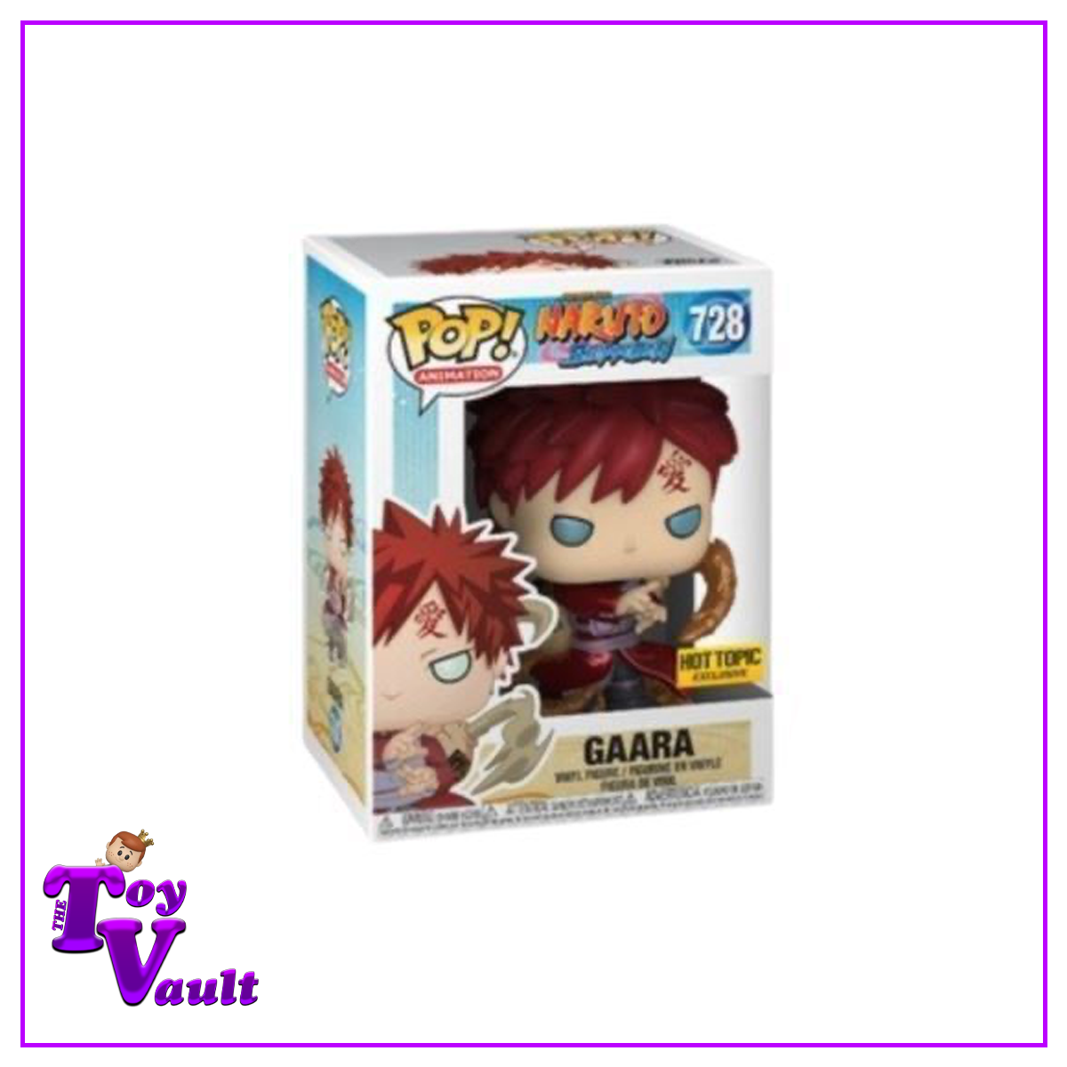 Funko Pop! Animation Naruto - Gaara #728 Metallic Hot Topic Exclusive