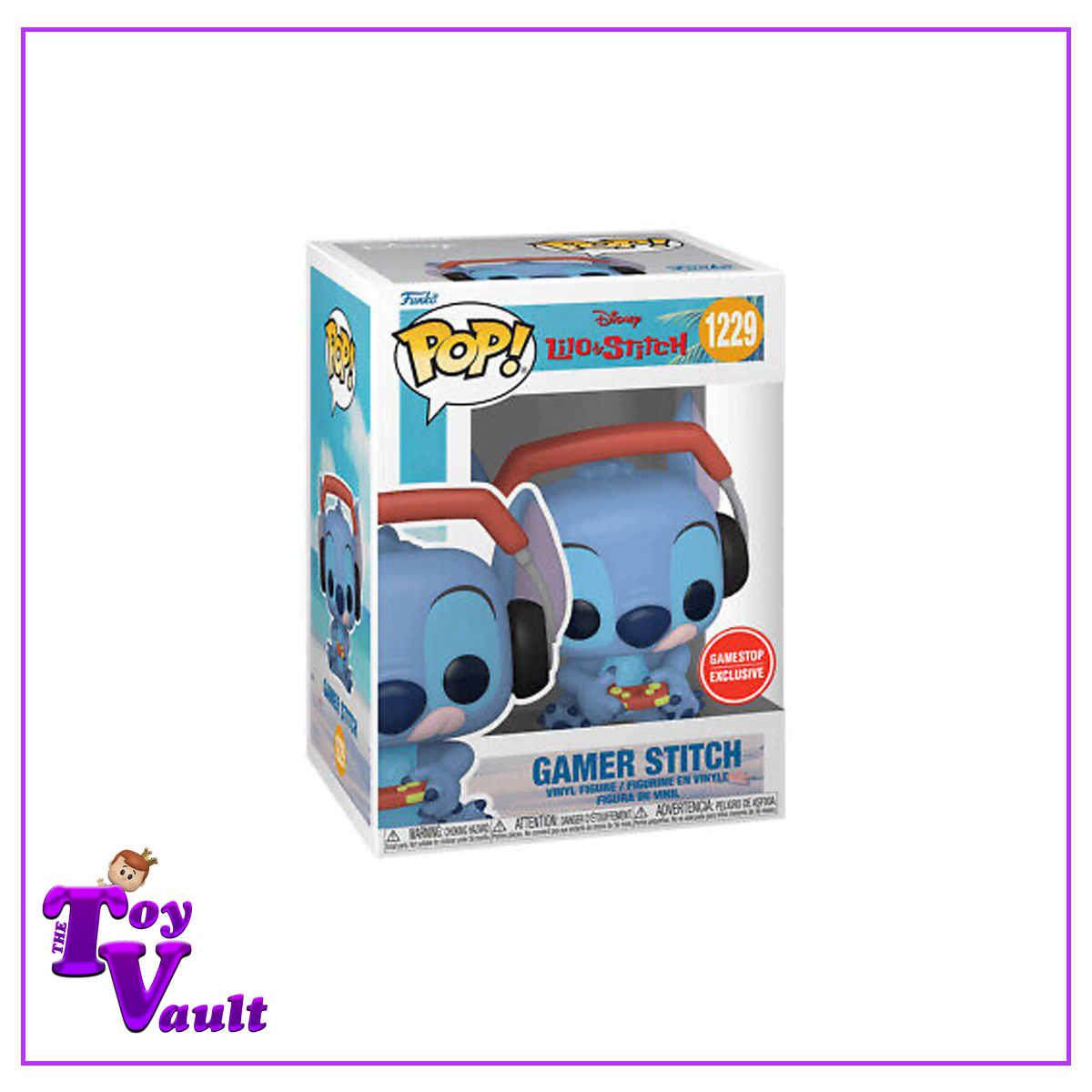 Funko Pop! Disney Lilo and Stitch - Gamer Stitch #1229 GameStop Exclusive