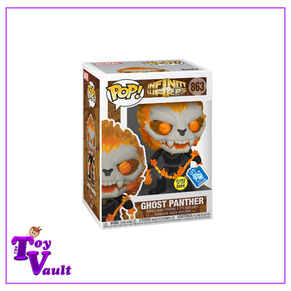 Funko Pop! Marvel Infinity Warps - Ghost Panther #863 Glow in the Dark Funko Insider Club Exclusive