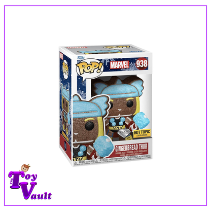 Funko Pop! Marvel Avengers Holiday - Gingerbread Thor #938 Diamond Hot Topic Exclusive