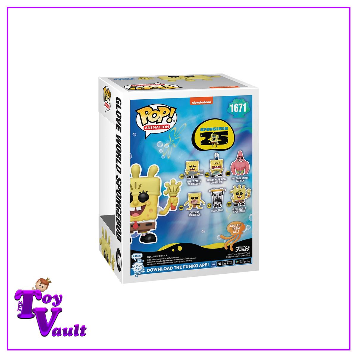 Funko Pop! Television Spongebob Squarepants 25th Anniversary Meme Collection - Glove World Spongebob #1671