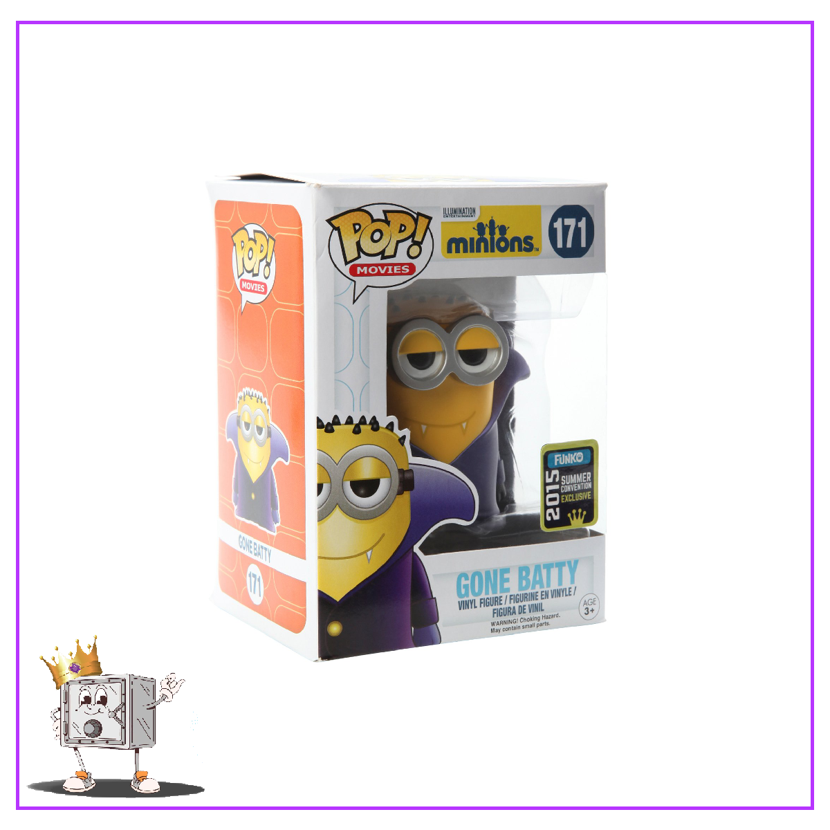 Funko Pop! Movies Despicable Me Minions - Gone Batty #171 SDCC Shared Exclusive