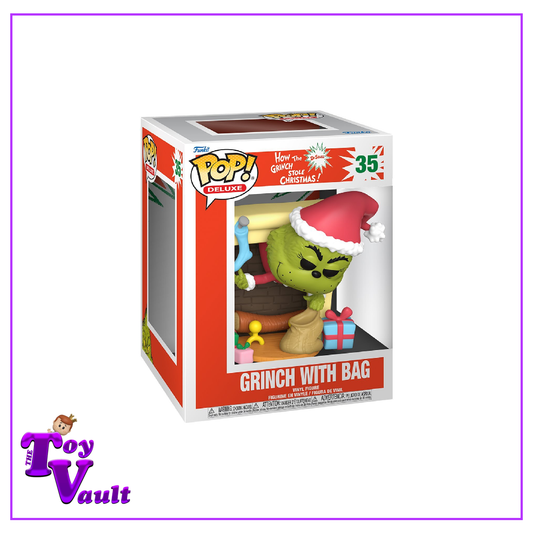 Funko Pop! Holiday Movies How The Grinch Stole Christmas - Grinch with Bag #35 (Deluxe)