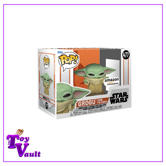 Funko Pop! Star Wars The Mandalorian - Grogu Using the Force #477 Amazon Exclusive