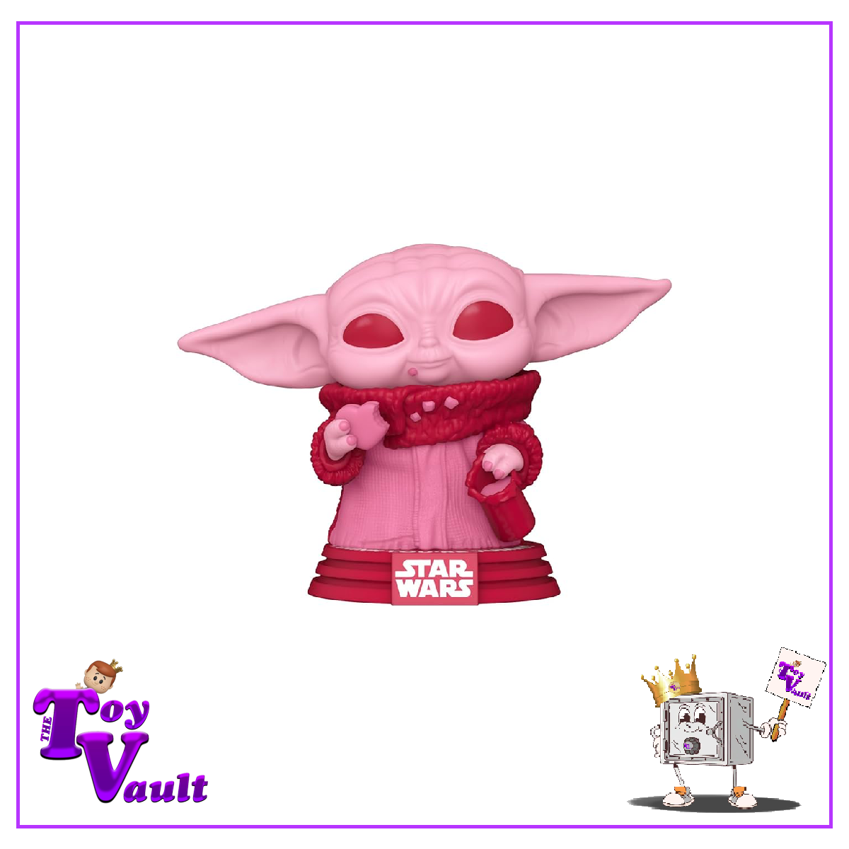 Funko Pop! Star Wars Valentine's Day - Grogu with Cookies (Pink) #493