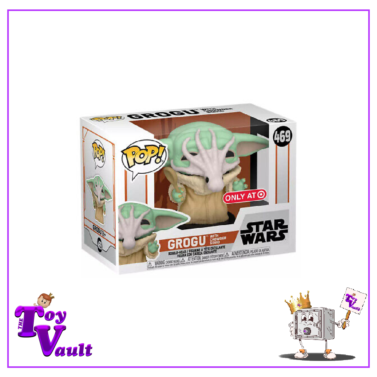 Funko Pop! Star Wars The Mandalorian - Grogu with Chowder Squid #469 Target Exclusive