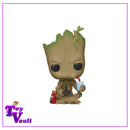 Funko Pop! Marvel Guardians of the Galaxy - Groot (Gamer) #539 GameStop Exclusive