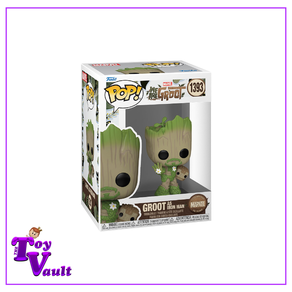 Funko Pop! Marvel Guardians of the Galaxy We Are Groot - Groot as Iron Man #1393