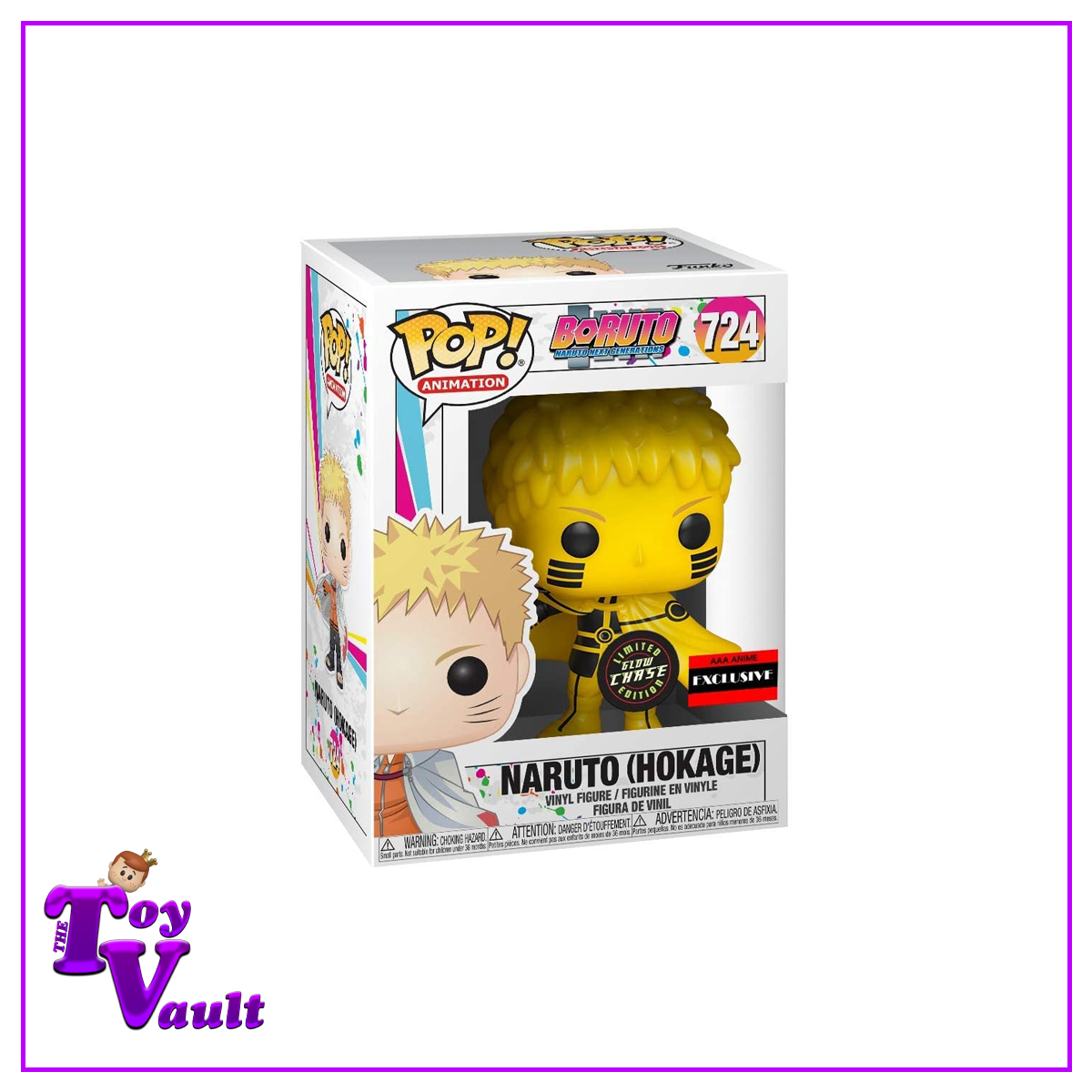 Funko Pop! Animation Boruto - Naruto (Hokage) #724 Glow in the Dark Chase AAA Anime Exclusive