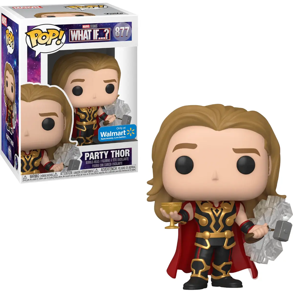 Funko Pop! Marvel What If - Party Thor #877 Walmart Exclusive